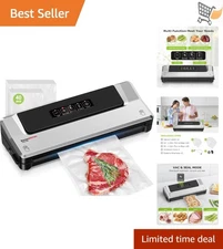 Food Vacuum Sealer Machine Compact Fast Multi-Functional with 40 Bags