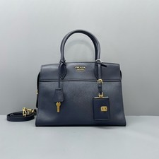 Prada Saffiano Leather Tote Bag Handbag w/Shoulder Strap Gold HW [Duties Paid]