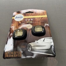 1 Pack Of 2 Febreze Car Vent Clips Air Freshener Wood Scent Amber Oud Cedar