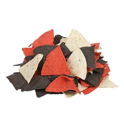 Mission Foods Tortilla Chips Pre-Cut Unfried Tri-Color 6 Cuts, 25 Pounds