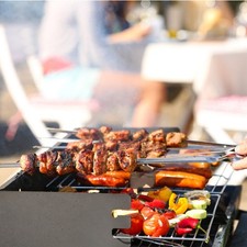 Teil Barbecue-Spieße BBQ Camping Flach Funktionell Garten Grillen Kabob – Bild 7