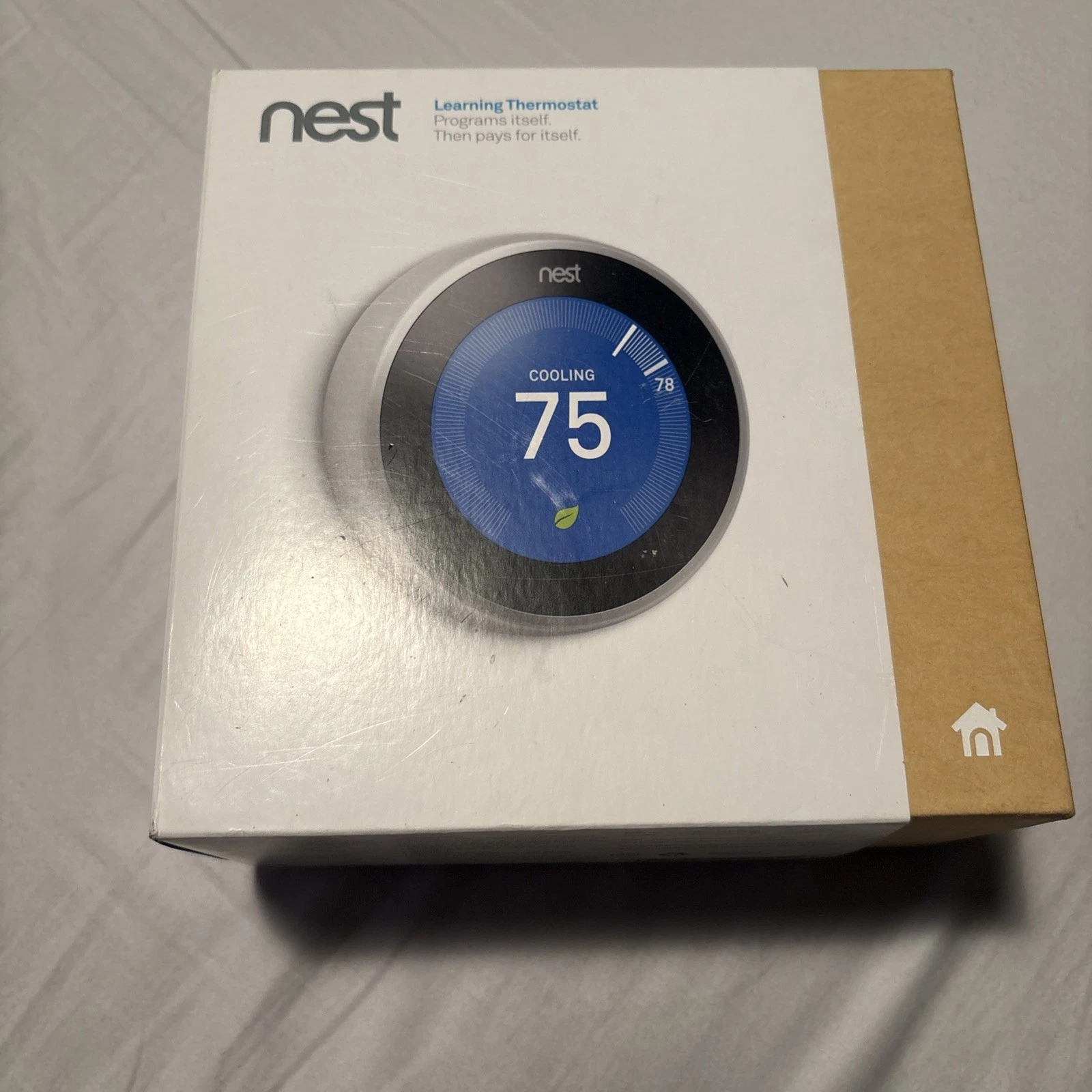 Google Nest 3rd Generation Learning Thermostat Silver T3007ES