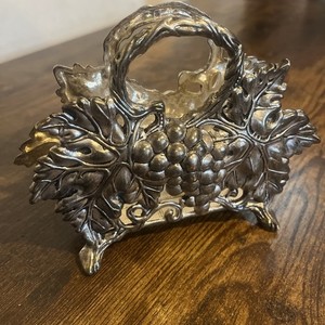 Vintage Silver Napkin Holder | eBay