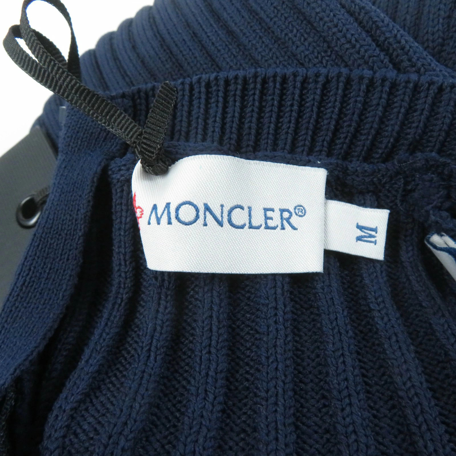 MONCLER Ladies Jumpsuit Unused Tuta Crew Neck Sleeveless Ribbed Knit Navy M thumbnail 8
