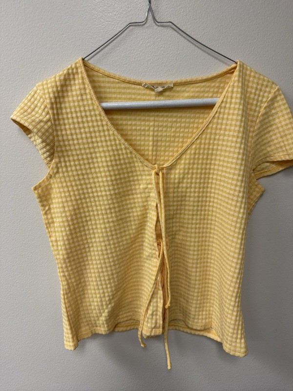 Madewell Women's Yellow Cotton Blouse Size S