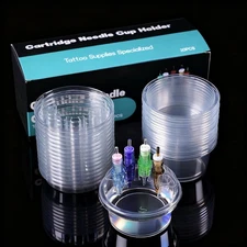 YILONG 20PCS Disposable Tattoo Cartridge Cup Holder Plastic 20pcs 