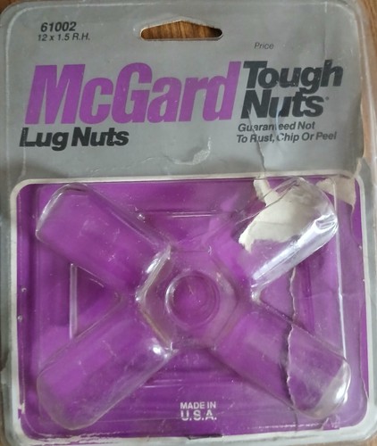 CHROME REGULAR .746 SHANK STYLE LUG NUTS & WASHERS SET OF 4 MCGARD 61002 - Picture 3 of 3