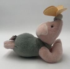 GUND Disney Classic Pooh Piglet Laying Butterfly on Nose Plush, Toy Pink