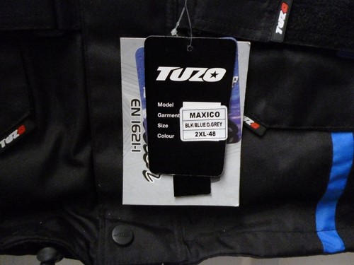 MOTORCYCLE JACKET size 2XL-48 BLACK/BLUE ADVENTURE STYLE, BRAND NEW. - Picture 7 of 7