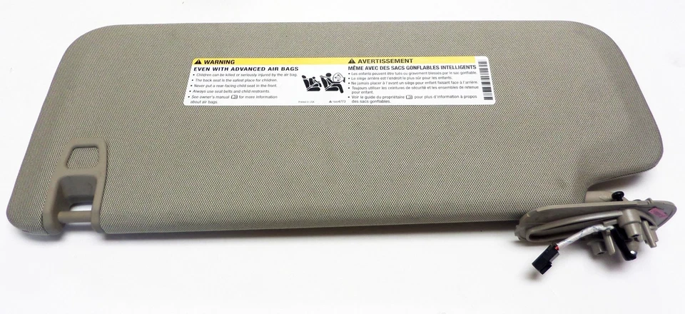 Sunvisor Brown Lighted Mirror Passenger Side Avalanche Silverado Sierra Tahoe - Image 2 of 4