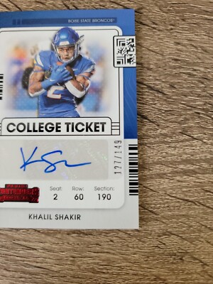 CAISER☆5冊セット 2022 CHRONICLES DRAFT KHALIL SHAKIR CONTENDERS COLLEGE