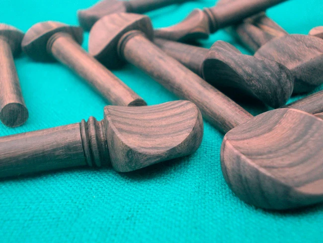 Rosewood OUD Pegs Swiss Model A quality Rod masurment 55/9/7 mm with polish - Image 2 of 4