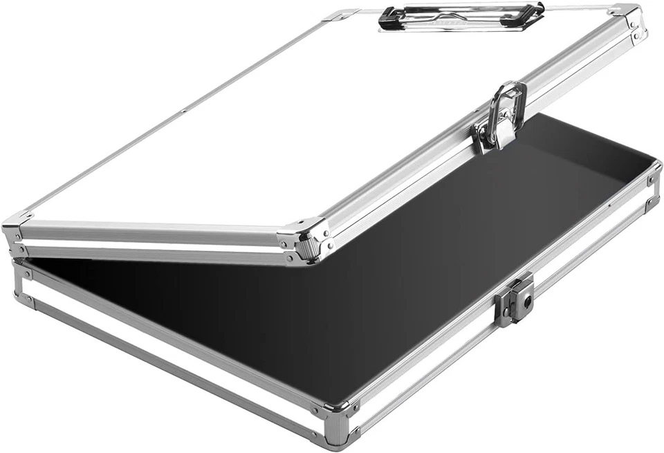 Vaultz Locking Clipboard with Storage for Letter Size Sheets, White - Image 3 of 4