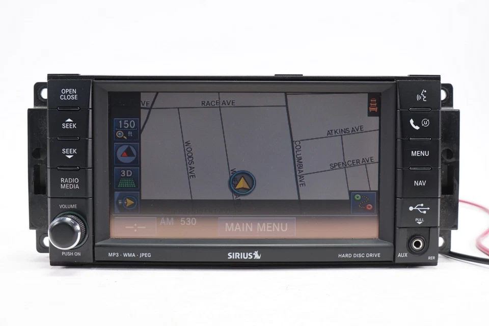 Radio navegación Chrysler CD MP3 DVD HDD pantalla OEM 2007-2011 Foto 2 de 4