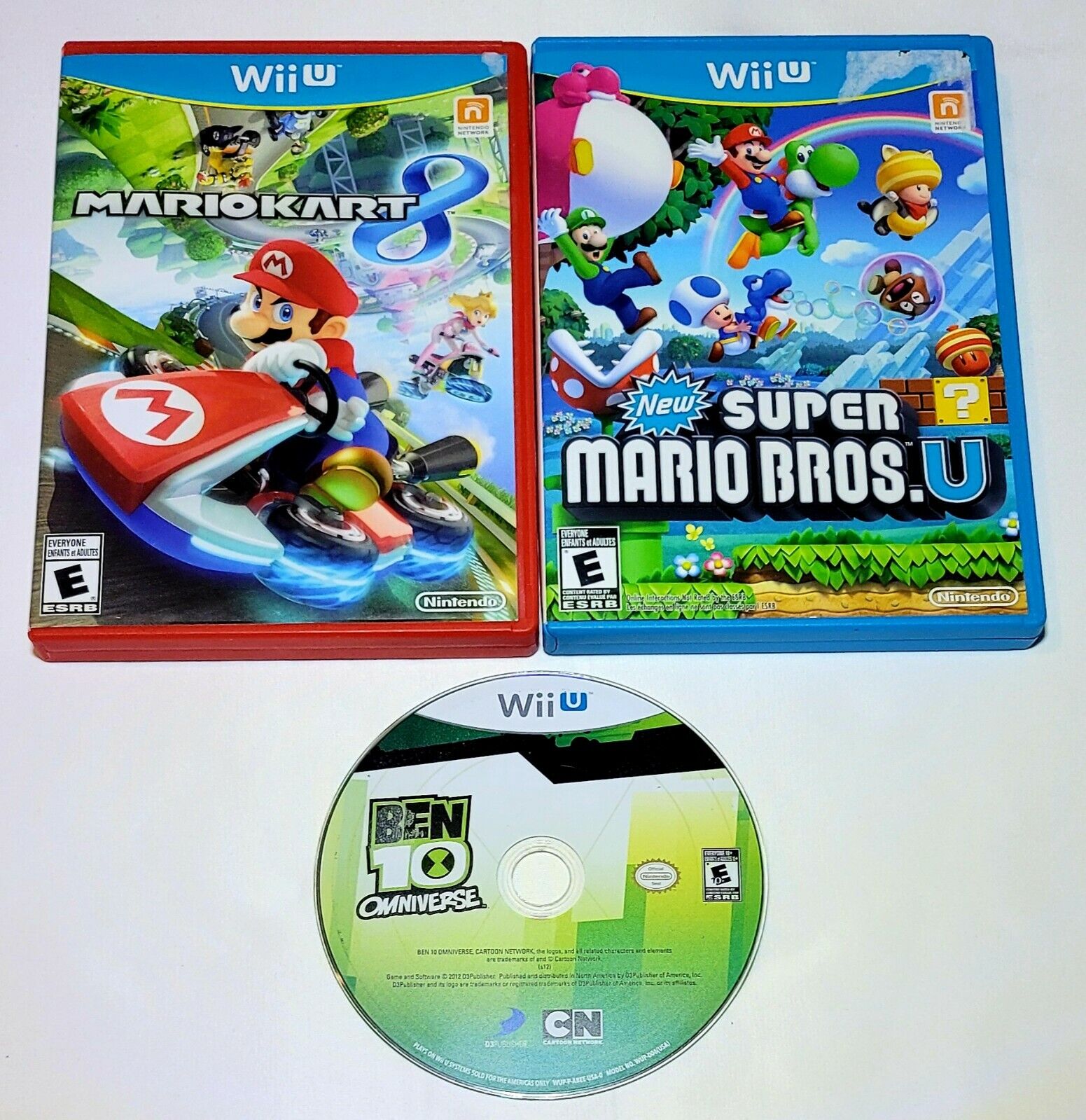 ontwerper pijnlijk Biscuit Mario Kart 8, New Super Mario Bros. U & Ben 10 Omniverse Nintendo Wii U  45496903367 | eBay