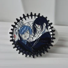 Black Butler Ciel Phantomhive Sebastian·Michaelis Metal Pin Badge