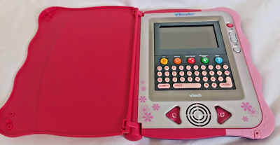 Vtech Pink VReader Interactive E-Reading Gamepad & 7 x Games