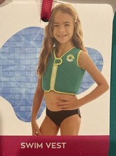 Kid Justice Swimming Life Jacket Vest Medium 2-4yrs 33-66lbs Swim Life Preserver