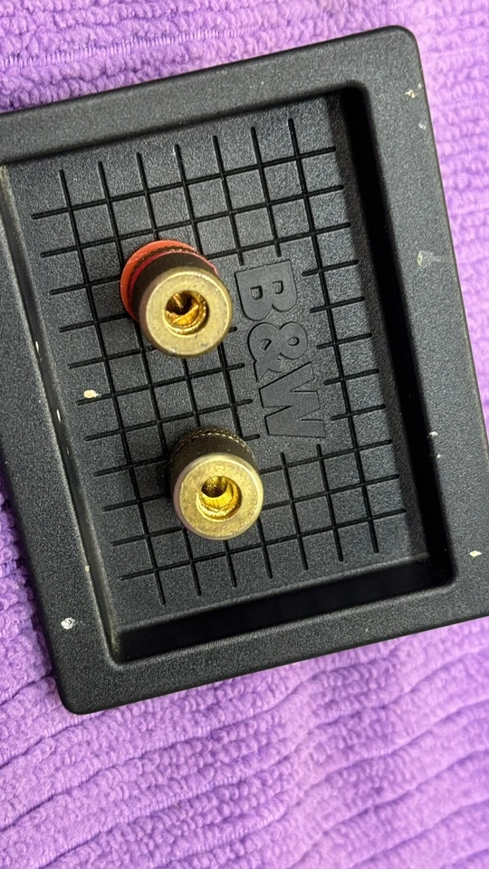 2x B&W Bowers & Wilkins MATRIX 3 altoparlanti metallo ottone SOLO CONNETTORI 🔥🔥 - Immagine 4 di 4