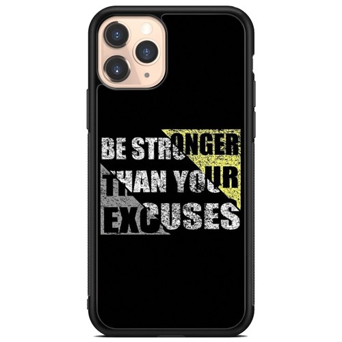 For iPhone SE4 16E 12 13 14 15 16 Pro Max Be Stronger Your Excuses Case Friendly - Picture 2 of 25