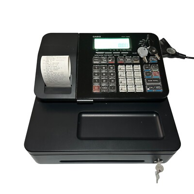 Casio PCR-T285 Electronic Cash Register w/Programming Keys Manual No ...