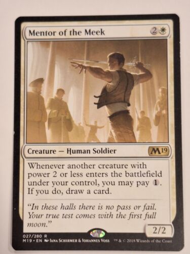Mentor of the Meek Core - Magic 2019 Core Set M19 - Magic the Gathering MTG Nice