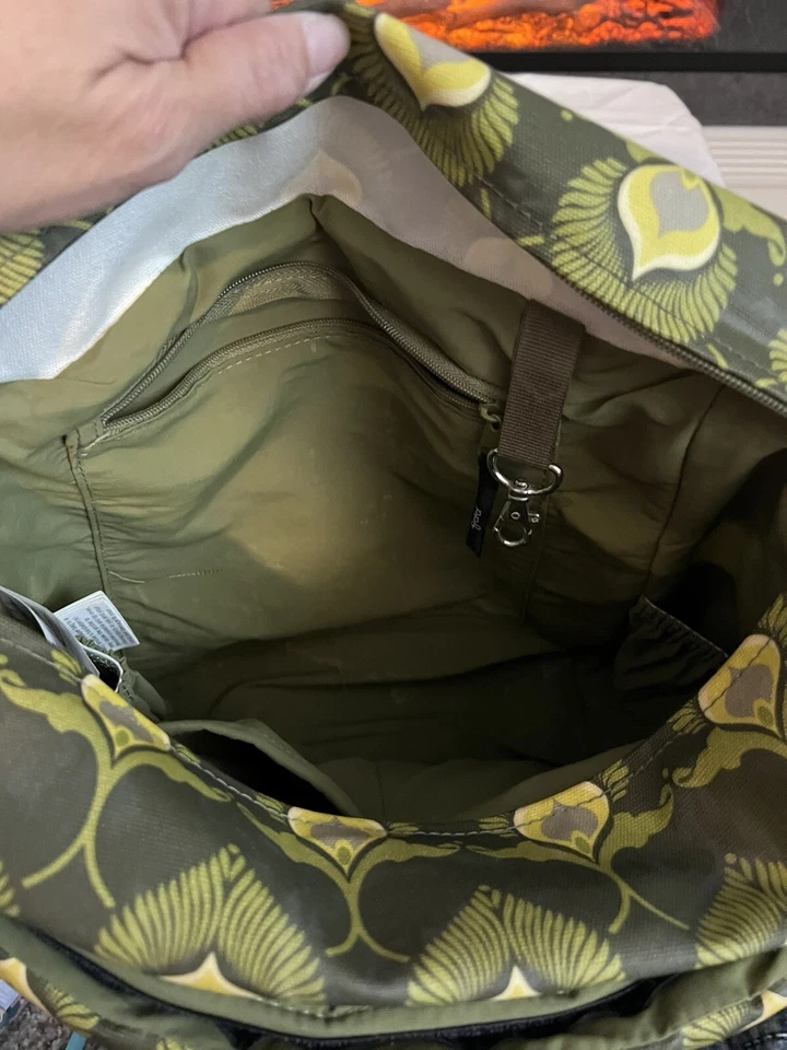 Petunia Pickle Bottom Boxy Diaper Bag/Backpack Green Pattern Boutique - Image 3 of 3