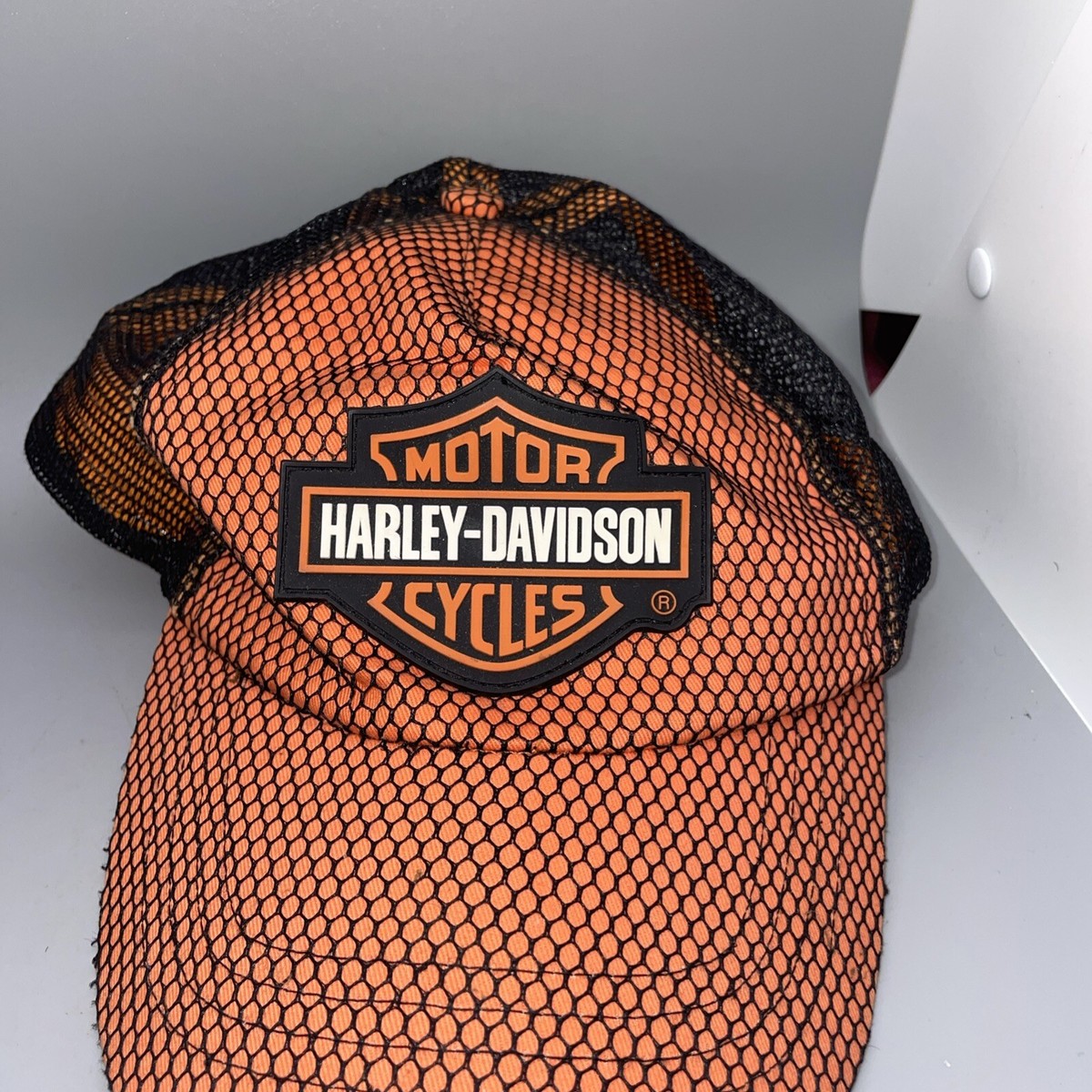 Harley Davidson Black and Orange Baseball Cap new in package Harley-Davidson 39THIRTY Stretch Fit Baseball Cap  main image 2