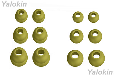 12pcs Eartips for Anker Soundcore Liberty 2 Pro Air 2 1 - Matcha Green (DF-3SZ)