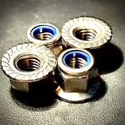 Hex Nut Serrated Flange Nyloc A2/ 304 Stainless Steel DIN 6923