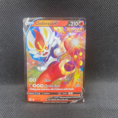 Cinderance V 44/264 Fusion Strike Ultra Rare Pokemon | eBay