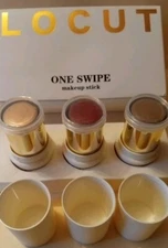 FALOCUTUS 3 Pcs D-LIGHT-MEDIUM Contour ONE SWIPE Makeup  Stick Set. New In Box.