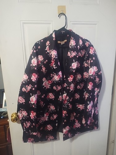 Women's Tudor Court Jacket Pink And Black Size XX Plus