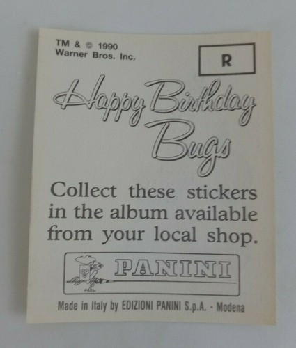 1990 Panini Happy Birthday Bugs (Pick Your Sticker) - Picture 333 of 343