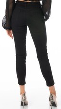 VERVET BY FLYING MONKEY Faded Black Ankle Skinny Fit Cropped Jeans 25 28x26