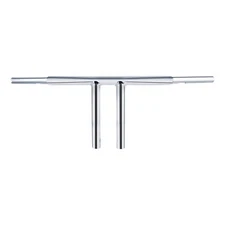 Black/Chrome 1 1/4" Fat 10" Rise T-Bars Handlebar Fit For Harley Softail Custom