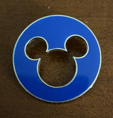 Disney Trading Pin Mickey Mouse Icon Blue Cutout 78076 Genuine | eBay