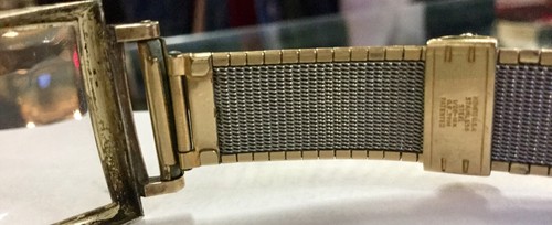 Vtg Bulova Art Deco 17j Men's Watch w/ Forstner Komfit 1/120 12kt GF Band - Picture 7 of 12