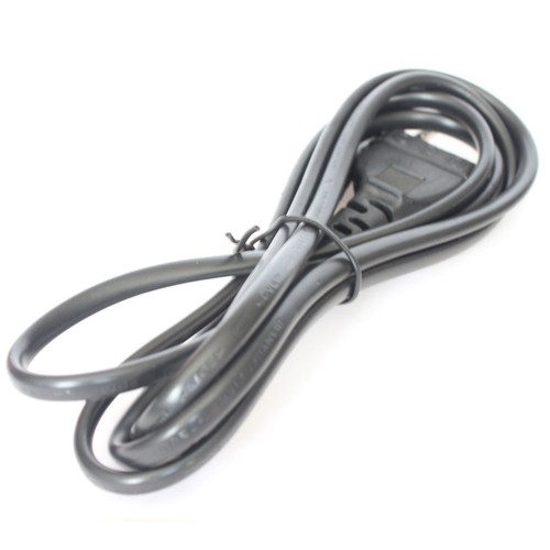 EU European 2 Pin Plug Fig Figure 8 Mains Cable Lead Black EU C7 F8 CORD - Picture 2 of 2