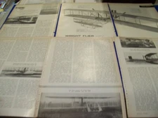 1953 WRIGHT FLYER 1903 "DESIGN ANALYSIS"..PHOTOS/2-PAGE CUTAWAY (116MM)