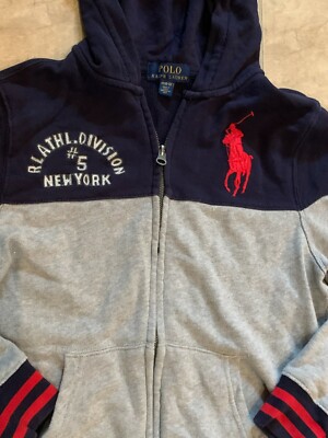 Polo Ralph Lauren Big Pony Athletic Division #5 Champs Boys Hoodie