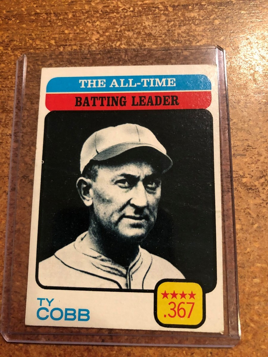 1973 Topps Baseball # 475 All Time Batting Leader Ty Cobb .367 | eBay