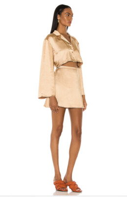 l'academie brown dress Deena Maxi Dress
