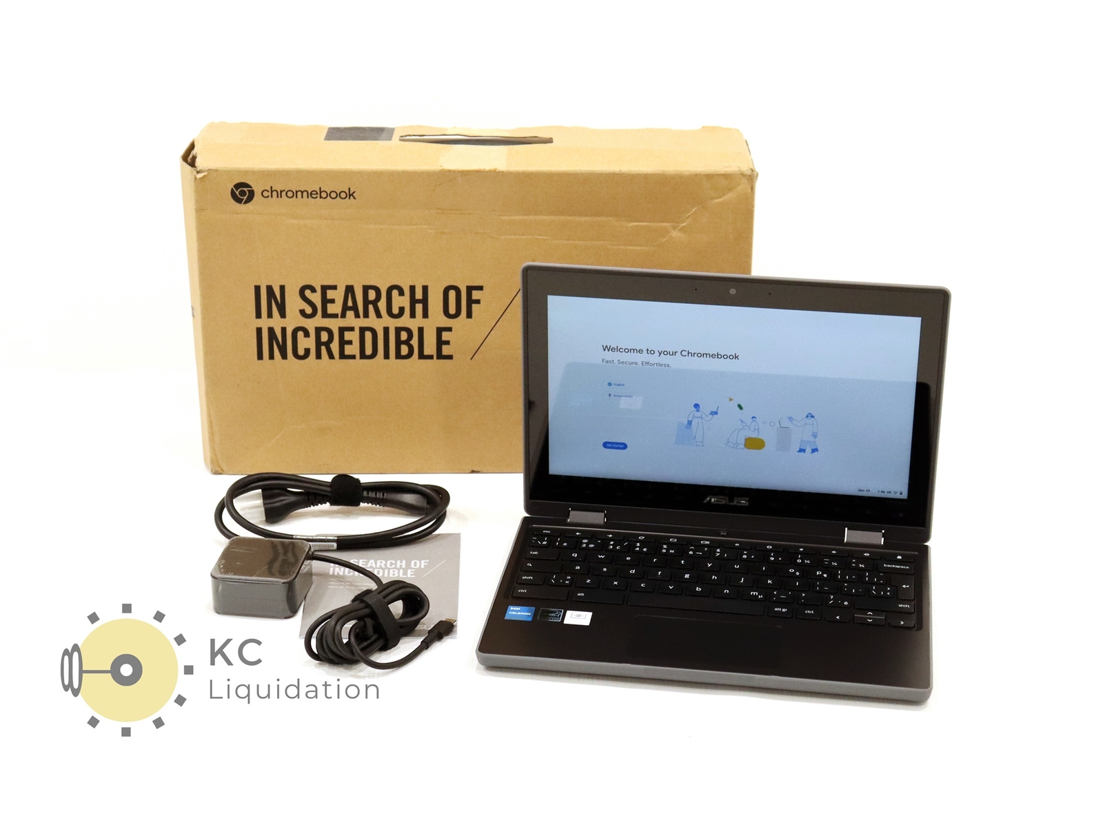 Asus 11.6 Touch Chromebook with Intel N4500 8GB RAM 64GB Storage-image