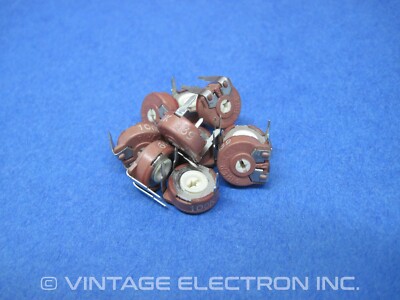 (10) PIHER PCB Trimmer Pot - 100K OHM Cermet Potentiometer, 10mm - PTC10LV100KA