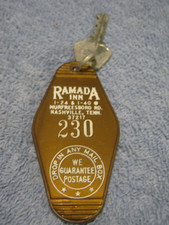 Vintage Hotel Room Key # 230 RAMADA INN NASHVILLE TENN 37217