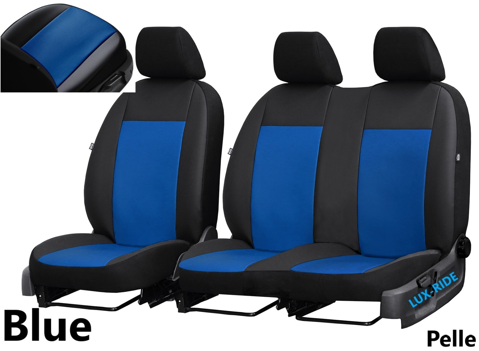 Tailored Front Seat Covers For MAN TGE 2018 - 2025 Artificial Leather