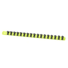 Ernst 8436HV 1/2" Drive DURA-PRO Twist Lock Socket Organizer Rail HI-VIZ