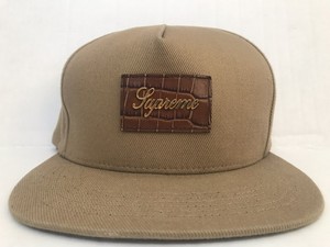 5 panel cap leather strap