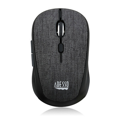 Adesso iMouse S80B Wireless Optical Fabric Mini Mouse - Schwarz 